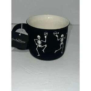 Tk Maxx Halloween Black‎ Skeleton Mug Rare Viral